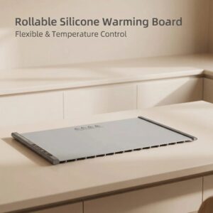 portable electric food warming tray foldable silicone